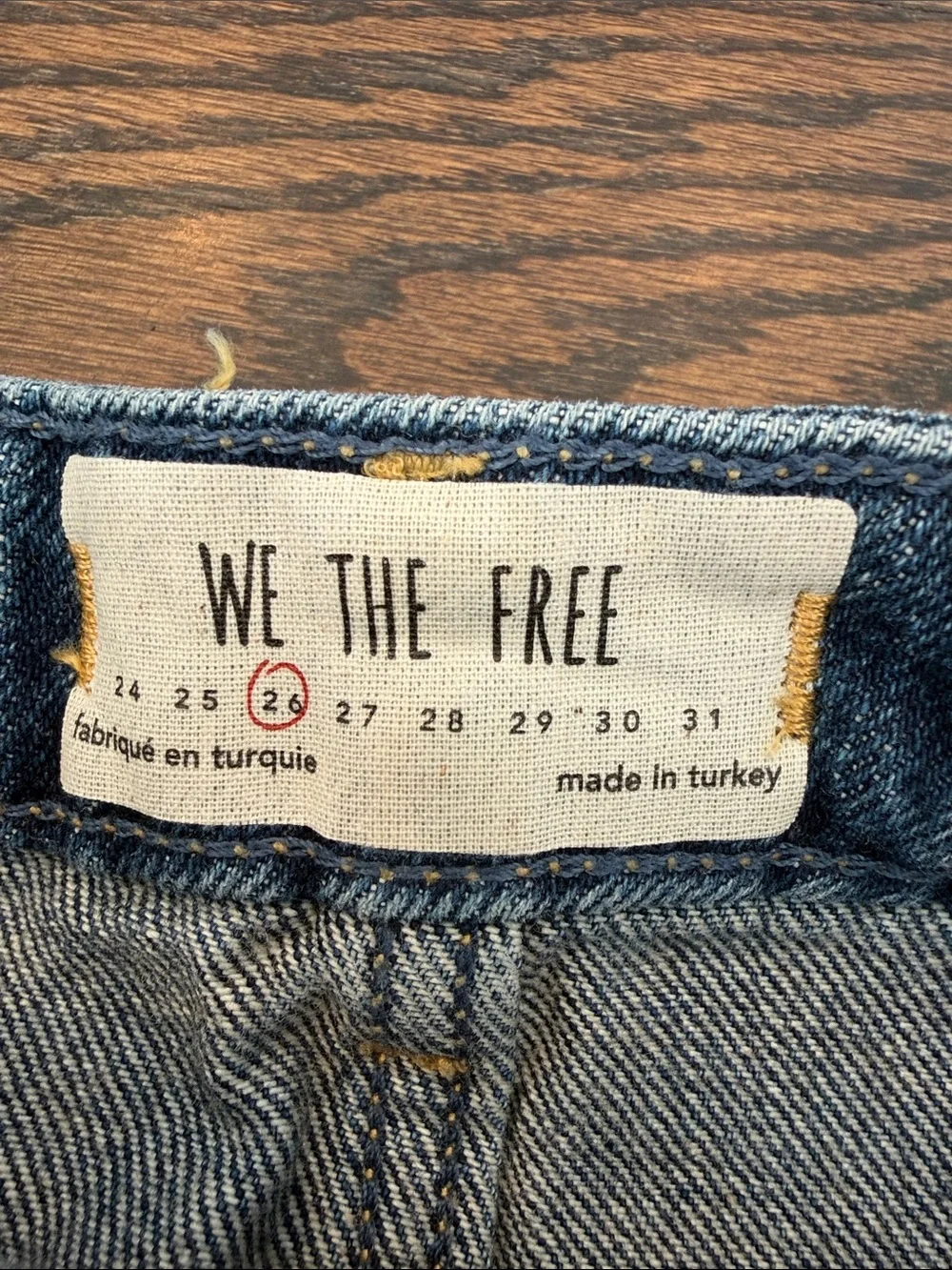 We The Free distressed button down  denim mini skirt - Picture 2 of 5